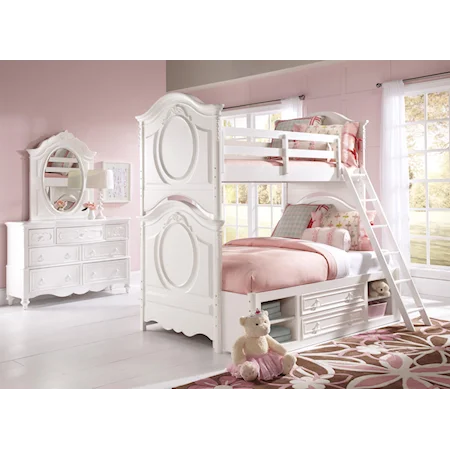 Twin/Full Bunk Bed with Underbed Storage